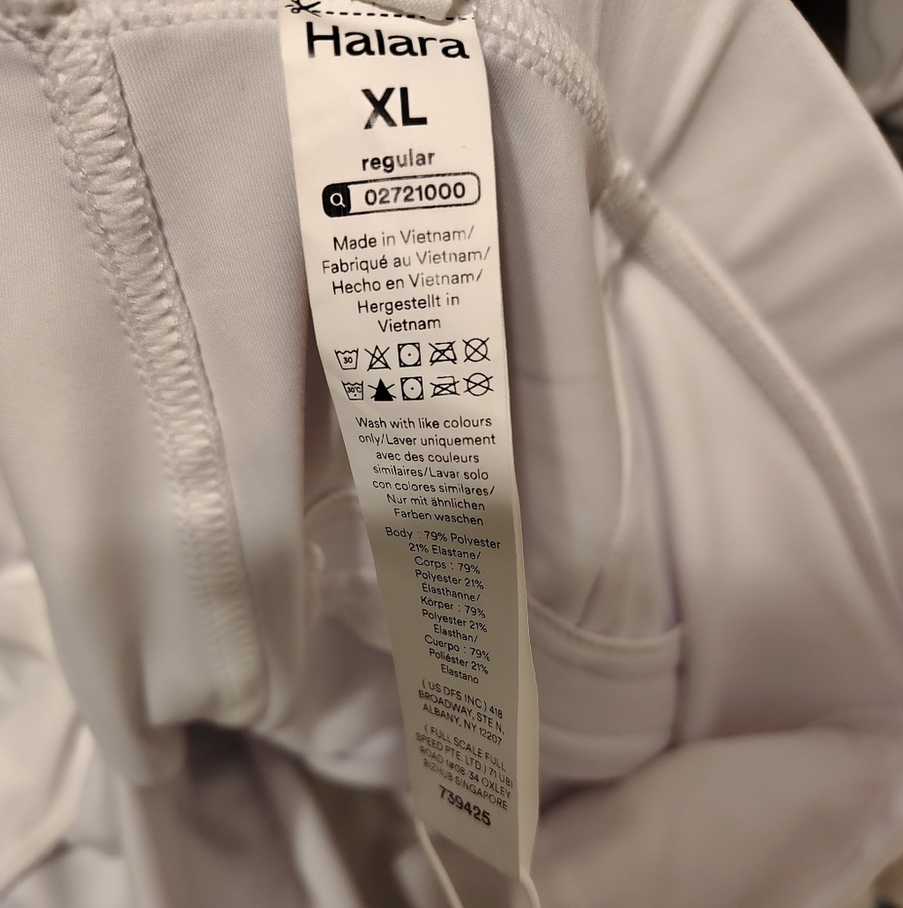 HALARA Flex High Waist Pocket Wide Leg and flare (M)Work Pants White - Picture 5 of 16